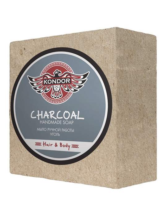 Мыло ручной работы Уголь— Kondor, 130 г